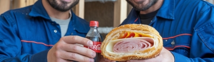 Break Veloce | 4 pezzi di tavola Calda e 2 Bottigliette di CocaCola